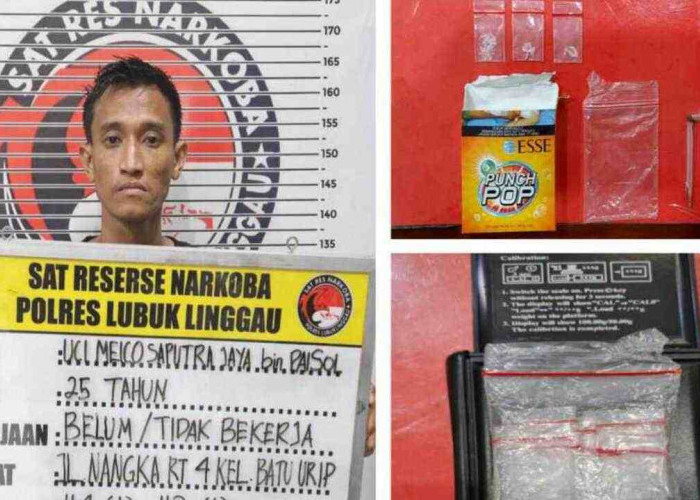 Pengedar Narkotika di Kenanga Dicomot Polisi, Barang Buktinya Ditemukan Disini!