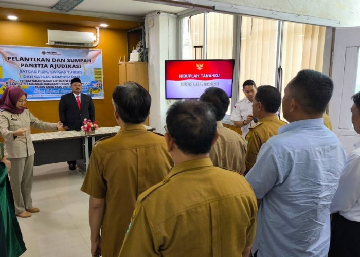 Kantor Pertanahan OKU Lantik Tim Ajudikasi dan Satgas PTSL 2025