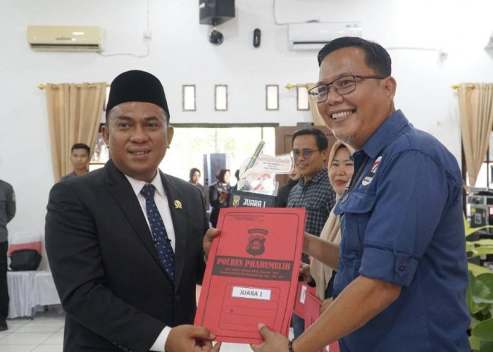 Wartawan Palembang Pos Raih Juara 1 Lomba Karya Jurnalistik HUT Bhayangkara ke-79 Polres Prabumulih