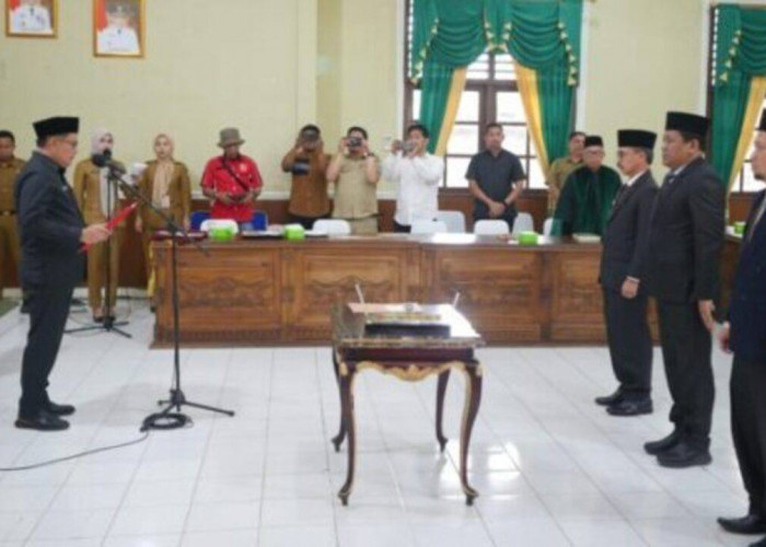Marjito Lantik Empat Pejabat Administrator dan Pengawas OKU