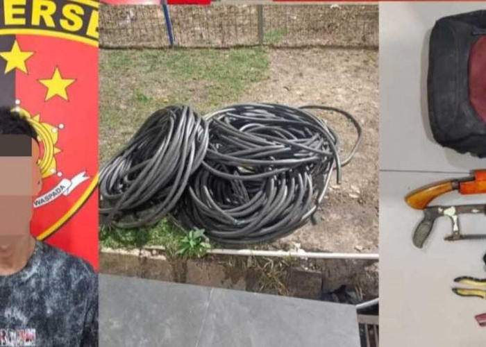 Curi Kabel Rp72,8 Juta, Pemuda 22 Tahun Dibekuk