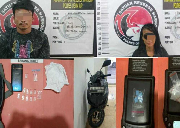 Dua Pengedar Sabu dan Ekstasi di Indralaya Utara Diringkus Polisi, Amankan 10 Paket Sabu