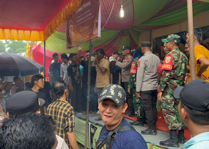 Polisi dan TNI Bubarkan Hiburan di Segayam Ogan Ilir Yang Nekat Putar Musik Remix
