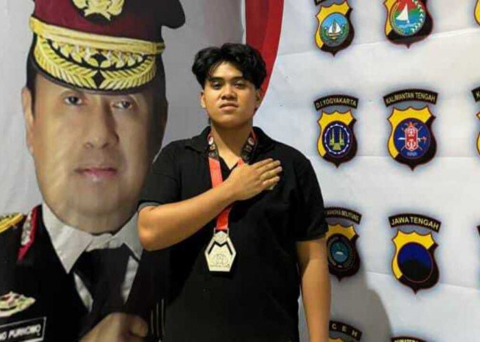 Kejurnas Taekwondo Kapolri Cup 6, Bripda Dzaky Sumbang Mendali Perak untuk Polres Lubuklinggau