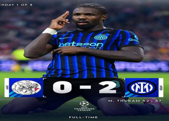 Hasil Liga Champions 2025/2026: Inter Milan Hajar Ajax 2-0