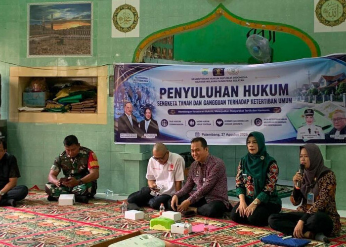 Kemenkum Sumsel Edukasi Warga Kuto Batu tentang Sengketa Tanah dan Ketertiban Umum