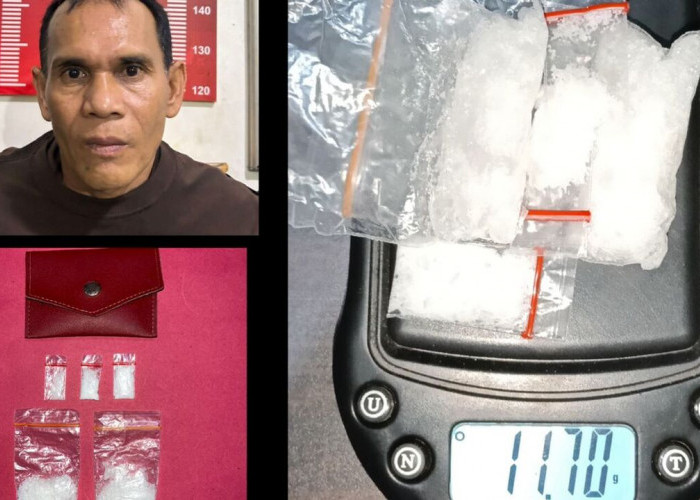 Polres Muratara Gerebek Sarang Transaksi Sabu di Rawas Ulu, 11,70 Gram Disita