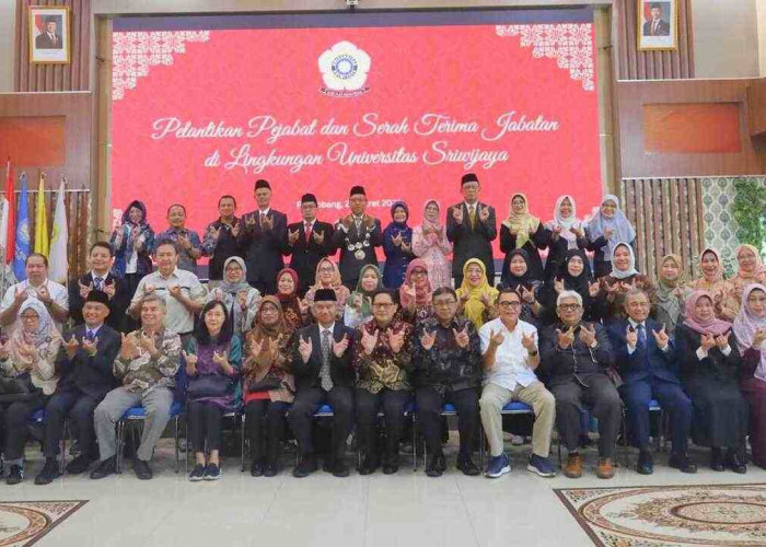 Rektor UNSRI Lantik Pejabat Baru Periode 2026–2031, Perkuat Kolaborasi dan Kinerja Akademik