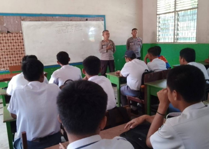 Tingkatkan Kesadaran Hukum di Kalangan Pelajar, Satbinmas Polres Prabumulih Gelar Penyuluhan Kamtibmas