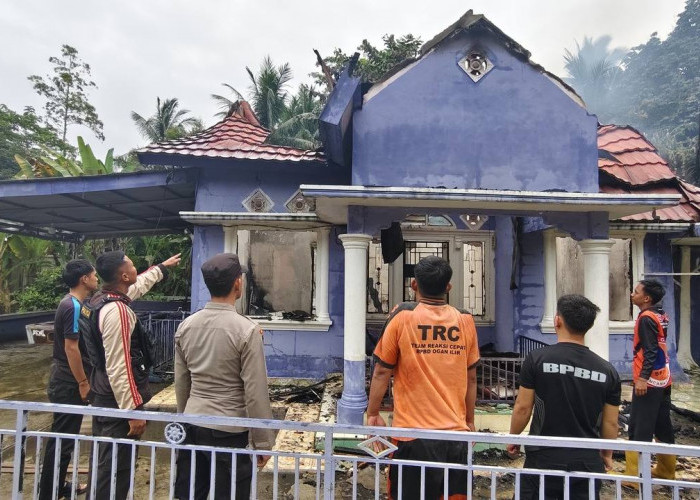 Rumah Warga di Kota Daro I Ludes Terbakar, Kerugian Capai Rp 500 Juta