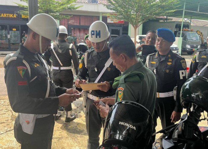 Subdenpom Persiapan Sekayu Berikan Sosialisasi Operasi Gaktib dan Yustisi ke Kodim Muba 