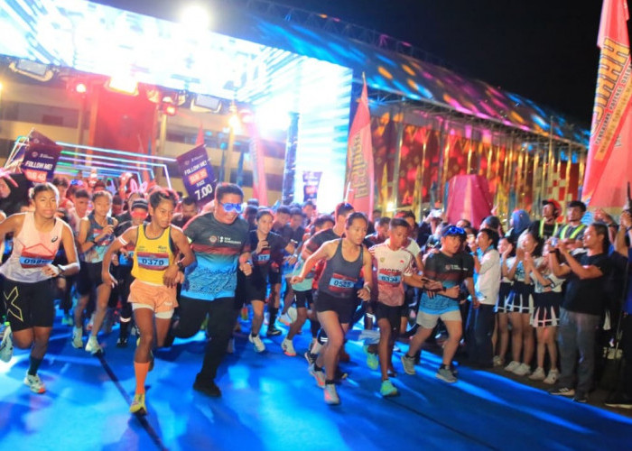 Antusias Meledak di BSB Night Run 2025, Pemprov Sumsel Ingin Jadikan Agenda Sport Tourism Tahunan.