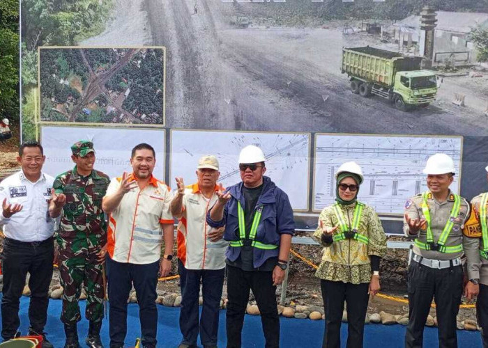 Groundbreaking Flyover KM 111, Aksi  Nyata Titan Group Dalam Penataan Angkutan Batu Bara di Sumsel