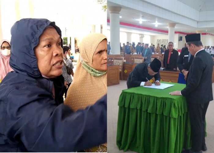 Pelantikan PAW Anggota DPRD Ogan Ilir Diwarnai Caci Maki Dan Hujatan Emak-Emak