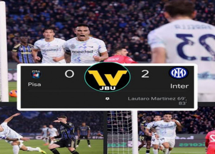 Hasil Liga Serie A Italia: Inter Bekuk Pisa 2-0, Dekati AC Milan di Puncak Klasemen.