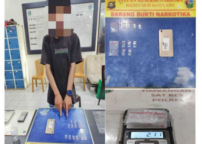 Kabur dan Buang Sabu Saat Dikejar, Tersangka di Perumahan Beca Sekayu Terjatuh dan Ditangkap Polisi