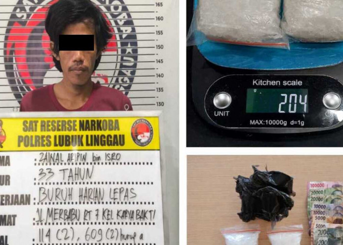 Perangi Narkoba, Satresnarkoba Polres Lubuk Linggau Ringkus Kurir Sabu Lintas Wilayah