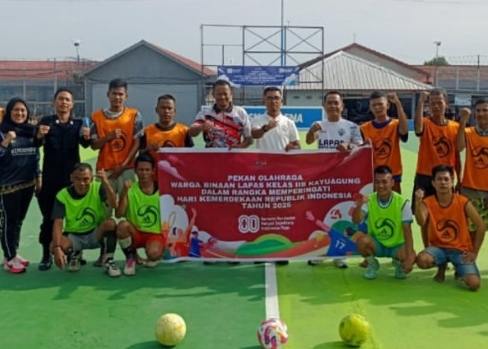 Porsenap HUT RI Tumbuhkan Kebersamaan  dan Kekompakkan Warga Binaan Lapas Kayuagung