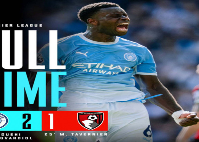 Hasil Liga Inggris: Man City Kalahkan Bournemouth 2-1 Di Laga Pembuka.