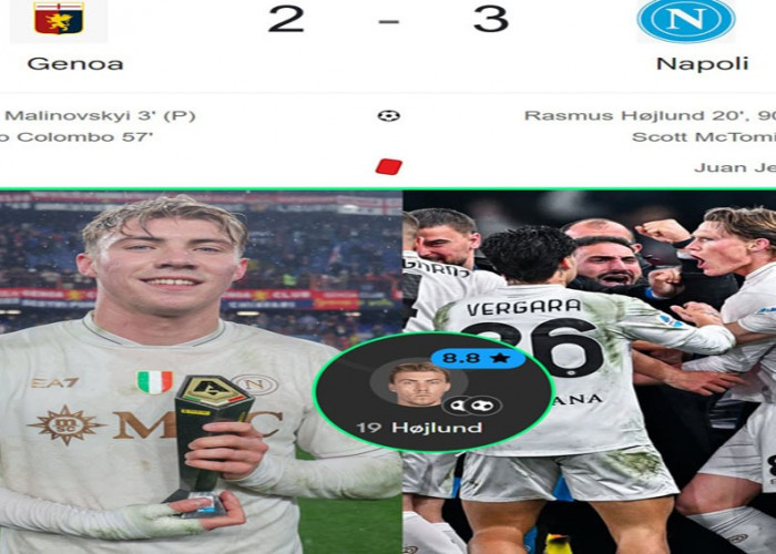 Hasil Napoli vs Genoa 3-2: Penalti Menit Akhir Antar Napoli Kalahkan Genoa. 