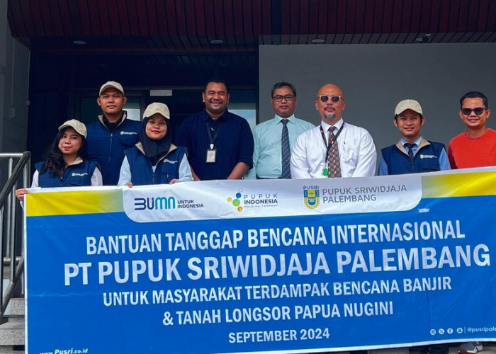 Pusri Berikan Bantuan Kemanusiaan untuk Papua Nugini