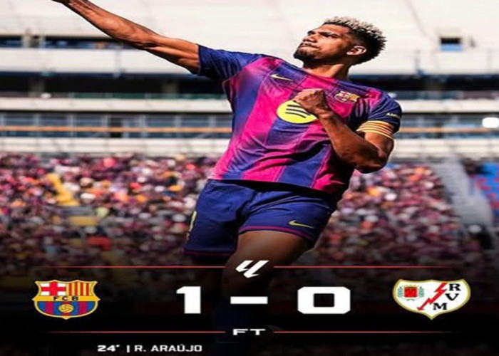 Hasil La Liga Spanyol: Barcelona Menang Tipis 1-0 atas Rayo Vallecano, Kokoh di Puncak