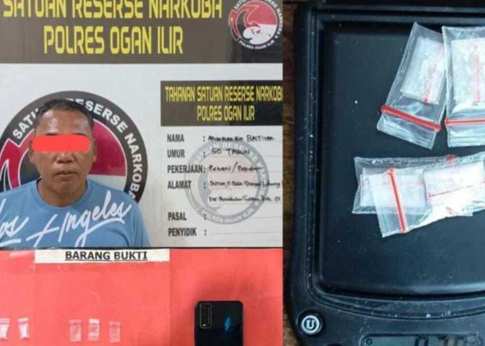 BB Sabu 0,78 Gram Antar Residivis Narkoba Kembali ke Tangan Polisi di Ogan Ilir