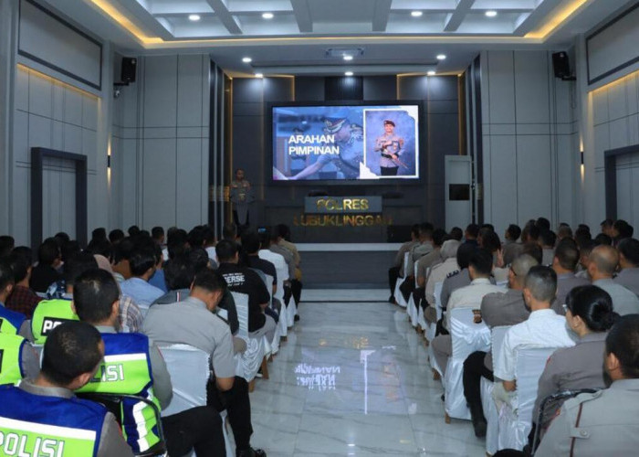 Hari Pertama Menjabat, Kapolres Lubuklinggau AKBP Catur Erwin Tekankan Disiplin, Integritas Pelayanan Prima