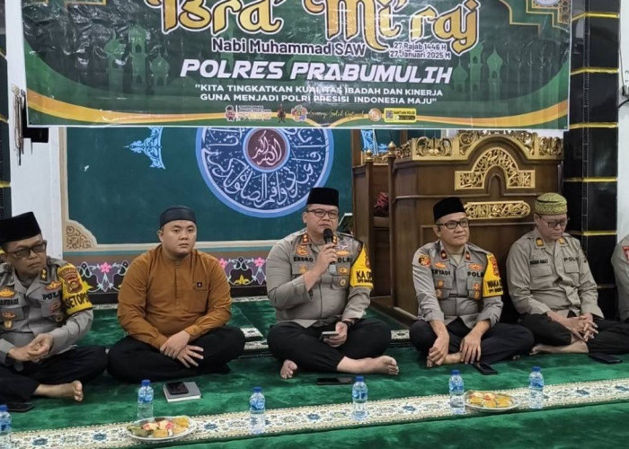 Peringati Isra Mikraj, Kapolres Prabumulih Momentum Mendekatkan Diri Kepada Allah dan Meneladani Akhlak Rasul