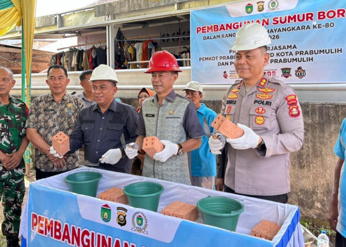 Polres Prabumulih Bangun Sumur Bor dan Gelar Bakti Kesehatan, Wujud Kepedulian Polri
