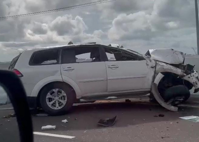 Caleg PPP Dapil V DPRD Ogan Ilir Alami Kecelakaan di Tol Palindra, Korban Terpental Hingga 6 Meter