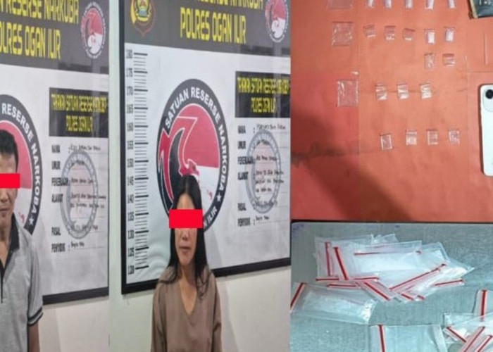Dua Buruh Harian Pengedar Sabu di Pemulutan Ogan Ilir Dibekuk, 19 Paket dan Dua HP Disita