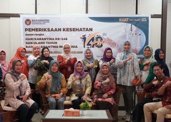 Karantina Sumsel Gelar Pemeriksaan Kesehatan Gratis, Tumbuhkan Semangat Sehat dan Kebersamaan