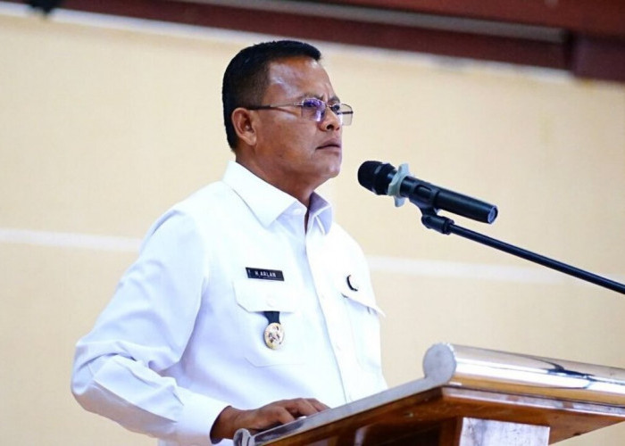 Pimpin Rapat Bulanan, H Arlan: Tak Mampu Bekerja Lebih Baik Mundur