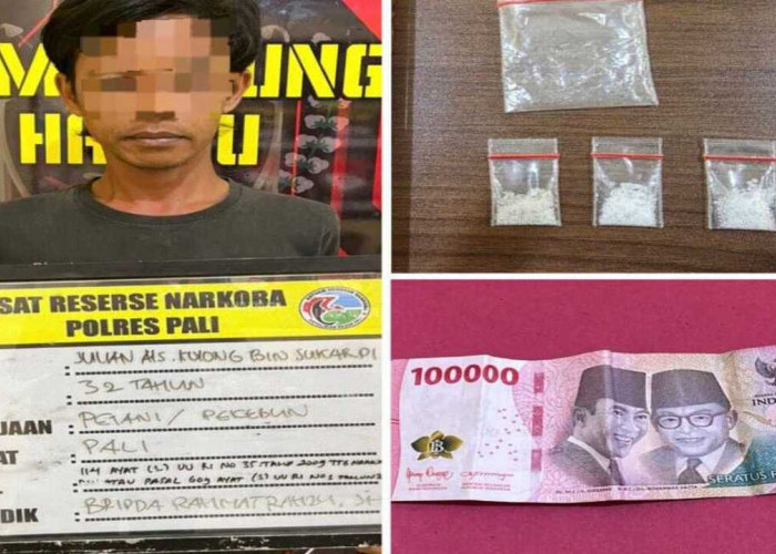 Transaksi Sabu di Depan Gerbang SDN Digagalkan Polres PALI, Satu Tersangka Ditangkap Satu Masih Diburu