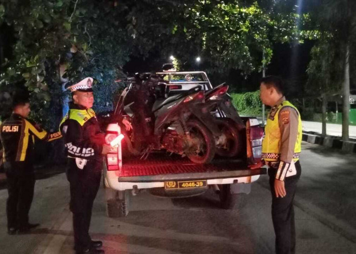 Satlantas Polres Prabumulih Gencarkan Patroli, 27 Motor Pelaku Balap Liar Diamankan dalam Sepekan