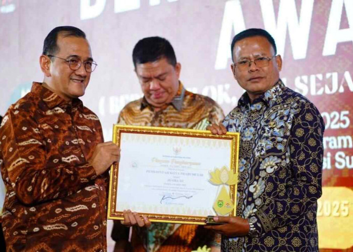 Pemkot Prabumulih Boyong Dua Penghargaan Tingkat Provinsi Sumsel di Ajang BERES Award 2025