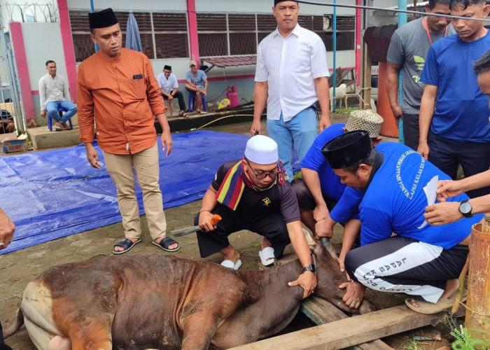 Rayakan Idul Adha 1446 H, Lapas Sekayu Sembelih 7 Hewan Kurban