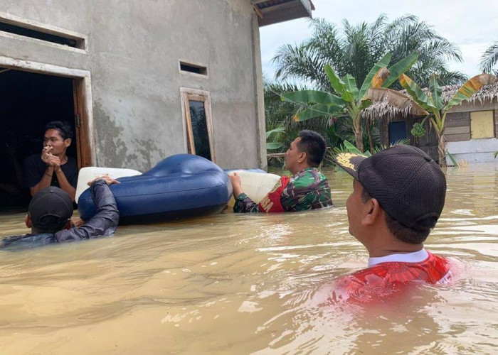 Luapan Dari Anak Sungai Lalan Terendam 99 KK