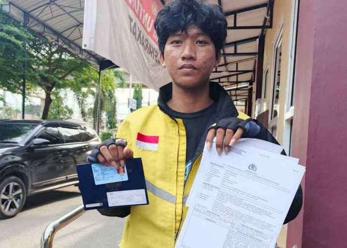 Apes! Motornya Dibawa Kabur Polisi Palsu, Driver Ojol Ini Lapor Polisi Asli