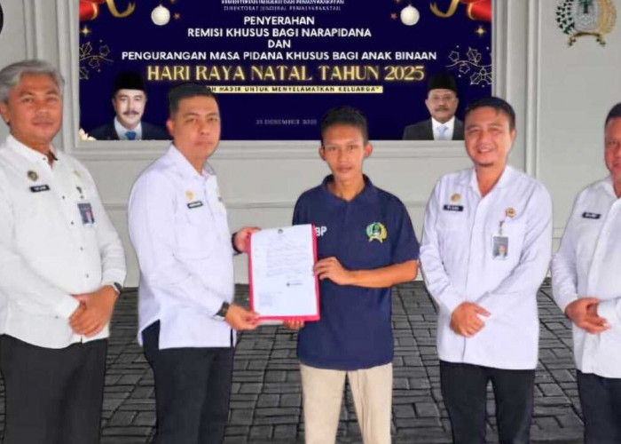 Seorang Narapidana Rutan Baturaja Peroleh Remisi Natal 2025