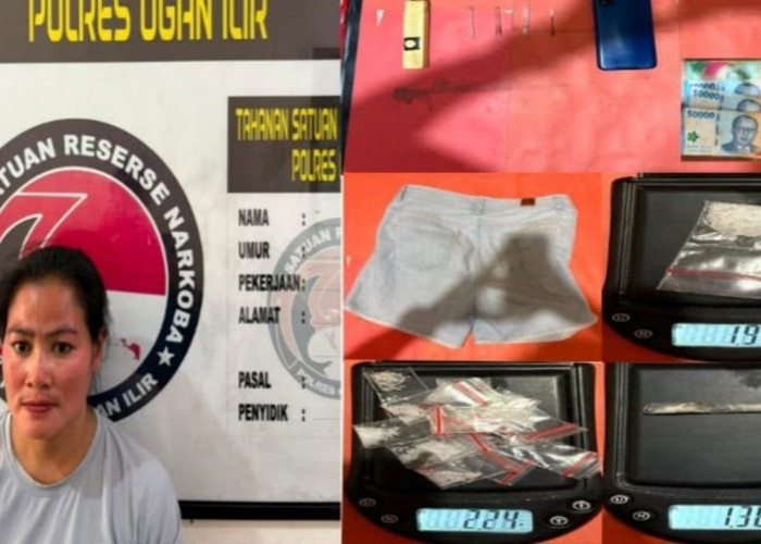 Polres Ogan Ilir Gagalkan Peredaran Sabu, Seorang Perempuan Diamankan Bersama Puluhan Paket Narkotika