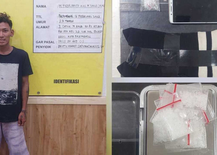 Operasi 24 Jam Polisi di Palembang: Dua Pengedar Sabu Dibekuk, 12 Paket Disita