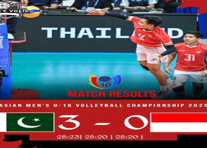 Timnas Voli Putra U-16 Indonesia Takluk 0-3 dari Pakistan