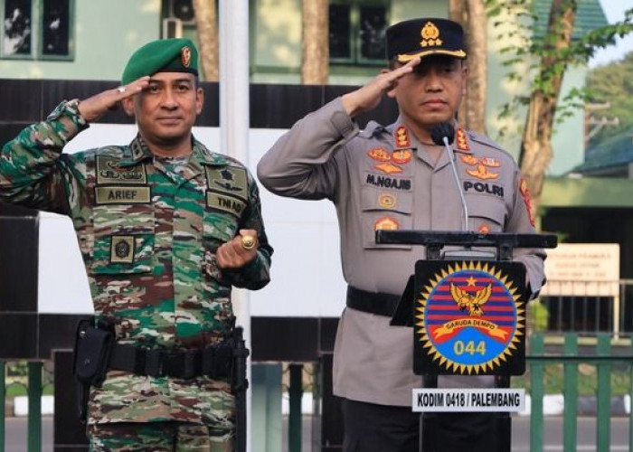 Apel Bersama, TNI-POLRI di Palembang Tingkatkan Sinergitas