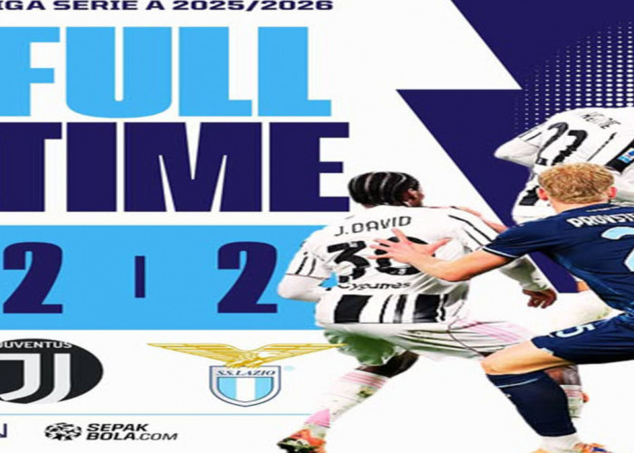 Hasil Juventus vs Lazio : Juventus Bangkit dari Ketertinggalan,Tahan Lazio 2-2 di Detik Akhir