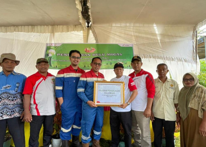 Pertamina EP Pendopo Field Tanam 2.000 Pohon Pinang Betara di Musi Rawas