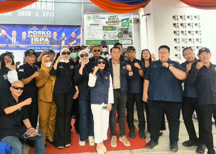 Kabut Asap Masih Pekat, NasDem Sumsel Dirikan Posko Kesehatan ISPA & Bagikan 40 Ribu Masker 