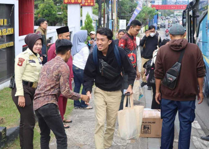 Kemenkum Sumsel Sambut Hangat Peserta Mudik Bersama Kementerian Hukum 2026