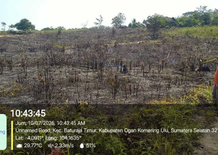 BPBD OKU Padamkan Karhutla di Desa Terusan
